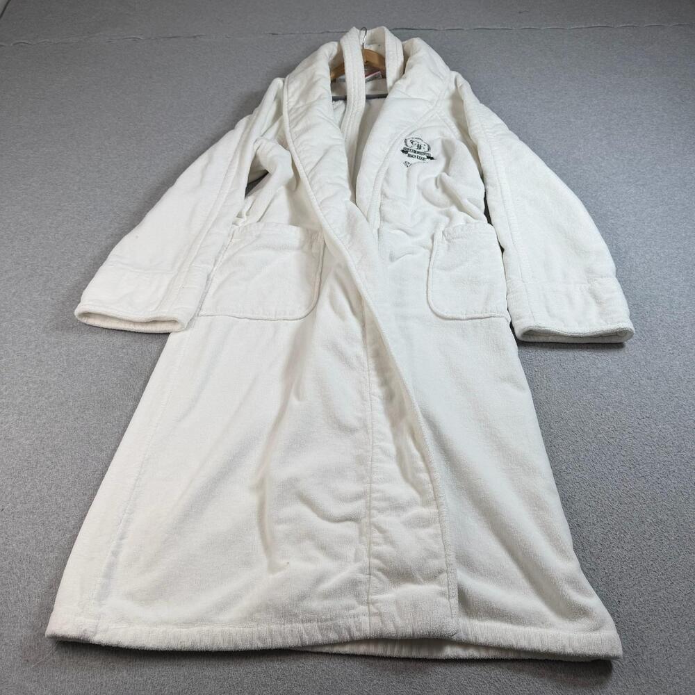 Disney Grand Floridian Resort Robe Men One Size White Terry Cotton Belt Custom